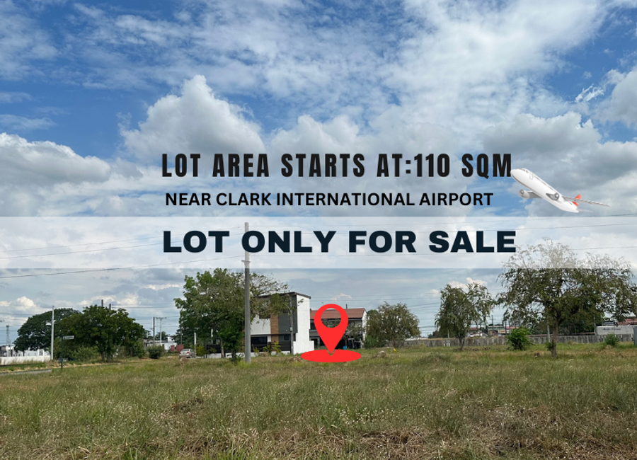 LOT FOR SALE IN CLAREMONT NEAR CLARK INTERNATIONAL AIRPORT PAMPANGA