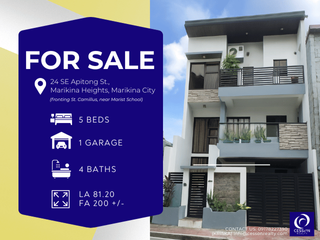 3-Storey House & Lot in Apitong, Marikina Heights