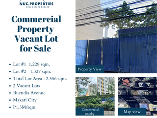 Commercial 2 Vacant lots fo Sale Buendia Avenue  Makati City  P1.5M/sqm
