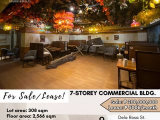 FOR SALE/LEASE: 7-Storey Commercial Building located in Dela Rosa St. Makati City
