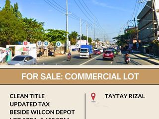 For Sale Commercial Lot along Rizal Ave, Taytay Rizal