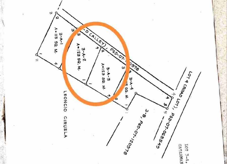 123 sqm Residential Lot Titled.