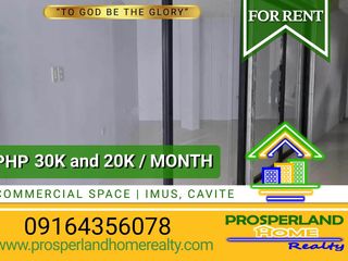 COMMERCIAL SPACES FOR LEASE IN IMUS, CAVITE