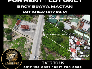 1,677sqm Lot for Lease along main road in Buaya, Lapu-Lapu City