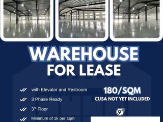 For Rent/Lease: Brand-New 3 Units of 1000sqm Warehouse in Taytay, Rizal