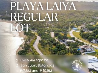 SELLING 2 RESIDENTIAL REGULAR BEACH LOTS in PLAYA LAIYA, BATANGAS by LANDCO