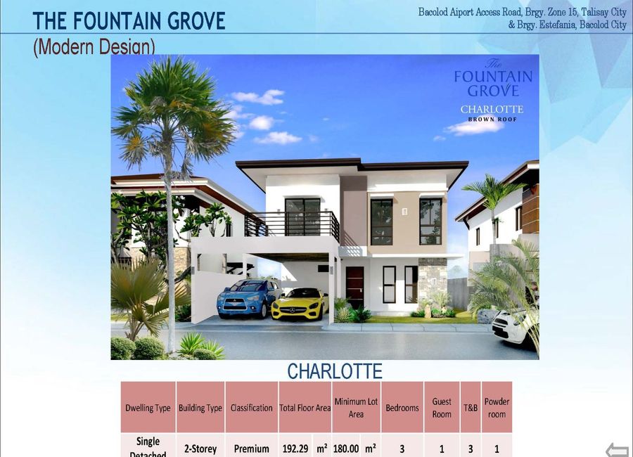 Modern Urban Sanctuary in Bacolod City 192.29 m2 4BR Premier House and Lot by The Fountain Grove