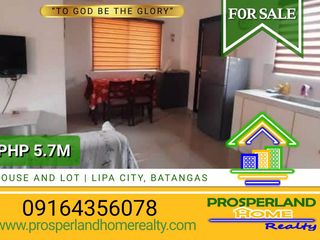 HOUSE AND LOT FOR SALE – LIPA CITY, BATANGAS