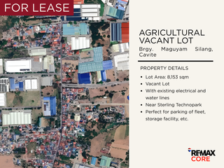 FOR LEASE: Vacant lot in Maguyam Silang, Cavite