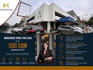 Warehouse Spaces for Lease Rent 500 sqm in Makati City