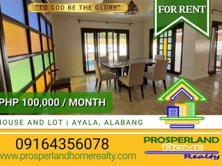 HOUSE FOR RENT – AYALA ALABANG