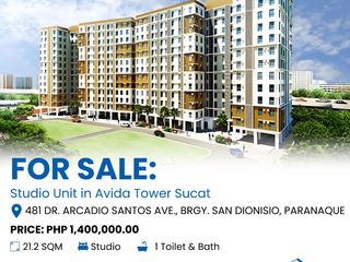 Move-in ready Studio Unit at Tower 1, Avida Towers Sucat