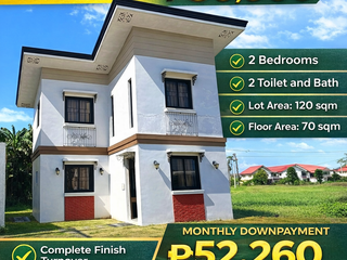 House and Lot For Sale 2 Bedrooms in Casa Buena de Pulilan, Cutcot Pulilan Bulacan