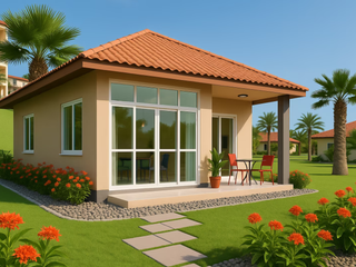 Bungalow near the sea, 64 m² - 2 bedrooms (side entrance)