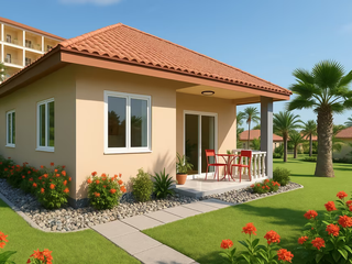 Bungalow near the sea, 64 m² - 1 bedroom, terrace entrance