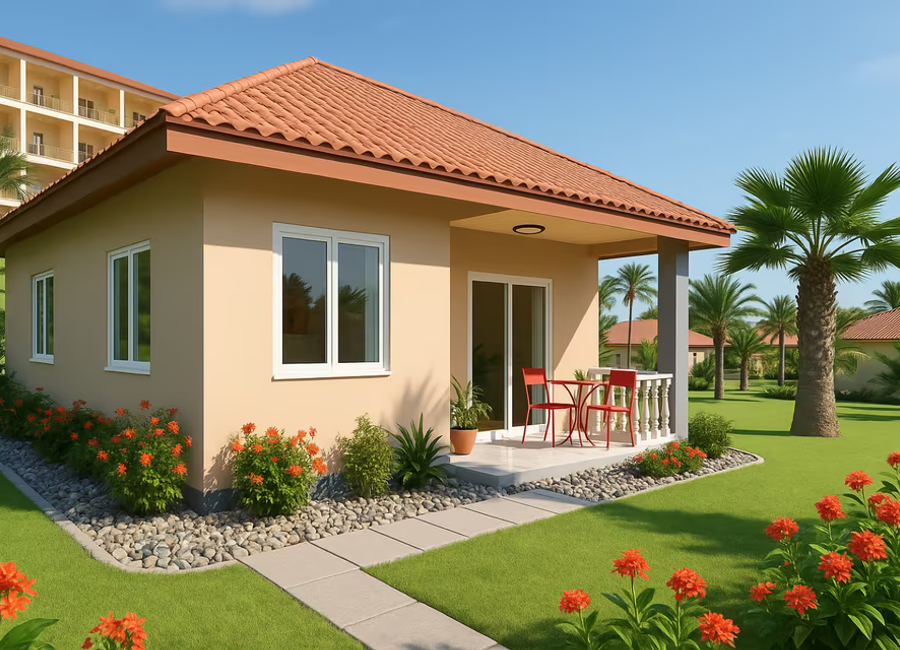 Bungalow near the sea, 64 m² - 1 bedroom, terrace entrance