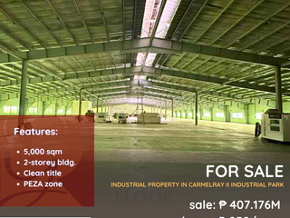 For Sale/Lease: Industrial Property located at Carmelray II Industrial Park Calamba, Laguna