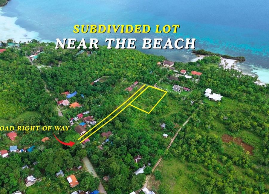 Subdivided Lot Near White Sand Beach – Camotes Island