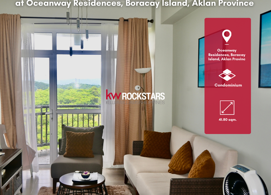 FOR SALE! Fully Furnished 1-Bedroom Unit at Oceanway Residences, Boracay Island, Aklan Province