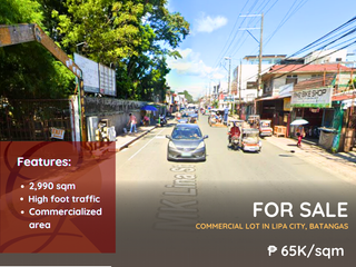 For Sale: Commercial Lot located at Lipa CIty, Batangas