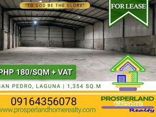 INDUSTRIAL WAREHOUSE FOR LEASE IN SAN PEDRO, LAGUNA