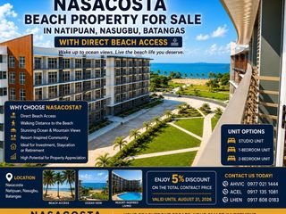 Beach Property for Sale in Natipuan, Nasugbu, Batangas with Direct Beach Access