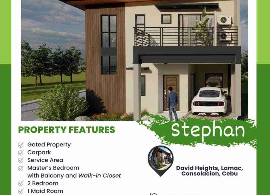 2 BR 1 room for maid House and lot for sale( finished upon turn over)