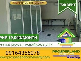 OFFICE SPACE FOR LEASE IN STO. NIÑO, PARAÑAQUE CITY