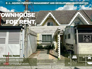 TOWNHOUSE FULLY FURNISHED FOR RENT 2 BEDROOMS LOCATED IN A SECURED SUBDIVISION AT TIMOG PARK HOMES