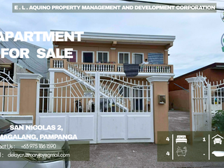 UNFURNISHED APARTMENT 4 UNITS FOR SALE LOCATED IN A SECURED SUBDIVISION AT SAN NICOLAS MAGALANG