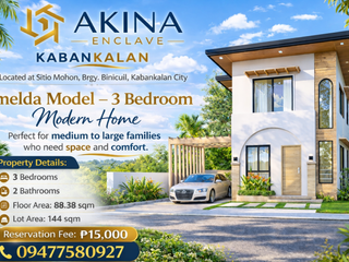3 Bedroom House and Lot for Sale in Akina Enclave Kabankalan, Brgy. Binicuil, Kabankalan City