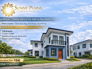 Imelda Model House and Lot for Sale in Sunny Plains Mansilingan, Bacolod City