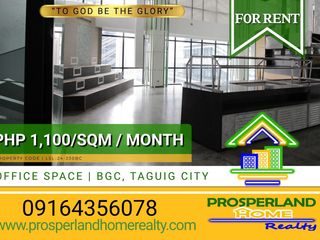 OFFICE SPACE FOR LEASE – BGC, TAGUIG CITY