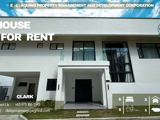 MODERN 5 BEDROOMS HOUSE WITH ROOF DECK AND SWIMMING POOL FOR RENT LOCATED IN A SAFE SUBDIVISION AT CLARK