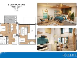 Solleado Condo Villas 1BR with Loft For Sale in La Jolla, Bagac Bataan
