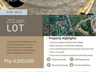Clean Title Residential Lot FOR SALE at Luxurre Residences Tagaytay Alfonso Cavite