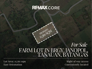 FOR SALE: Farm Lot in Barangay Janopol, Tanauan, Batangas
