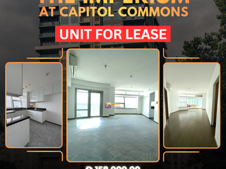 Luxury 3BR Condo for Lease in The Imperium Capitol Commons | 158 sqm | Balcony | 2 Parking | Prime Location