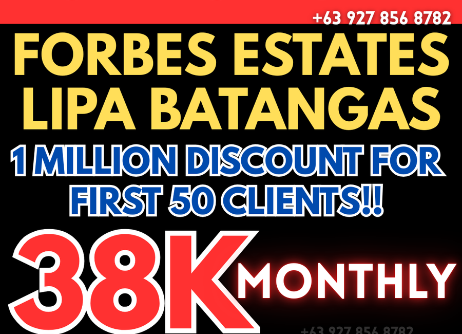 Lot for Sale Batangas City Flexible Payment Options Forbes Estates Lipa Robinsons Land Corporation