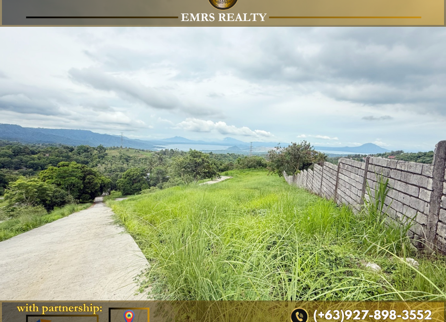 1,311SQM Prime Lot For Sale with Unobstructed View of Taal Lake at Canyonwoods