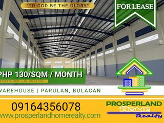 WAREHOUSE FOR LEASE IN PLARIDEL, BULACAN