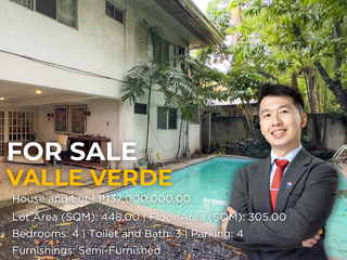 FOR SALE 4 BEDROOM HOUSE AND LOT IN VALLE VERDE