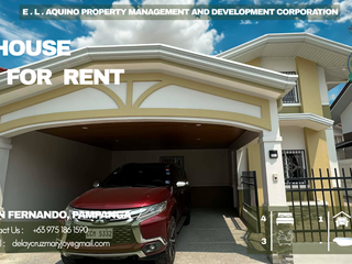 BRAND NEW HOUSE FULLY FURNISHED FOR RENT LOCATED IN A SECURED SUBDIVISION AT SAN FERNANDO PAMPANGA