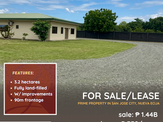 For Sale/Lease: Prime Commercial Property located at Maharlika Highway (National Highway) Zone 10, Brgy. Sto. Tomas San Jose City, Nueva Ecija