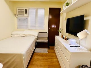 Prime 22 sqm Studio + Balcony @ One Premier. High floor, fully furnished. Steps from Ayala Cerca and ATC. ₱3.0M Sale or ₱18k Rent. Live/Invest today!