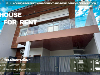 BRAND NEW 4 BEDROOMS FULLY FURNISHED HOUSE FOR RENT LOCATED IN A SECURED SUBDIVISION AT TELABASTAGAN