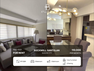 For Rent 3 Bedroom Townhouse at Rockwell Santolan