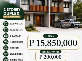 BRAND NEW 2 STOREY DUPLEX UNIT WITH BASEMENT IN BANAWA , CEBU CITY