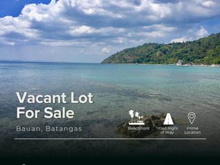 Beachfront Vacant Lot for SALE in Batangas