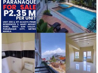 Bank-Foreclosed Condo Unit (Unit 208)jnew----@trb.com.ph in ACASYS Prime Residences 2, Sun Valley, Parañaque City